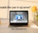 how to enable the user in sql server